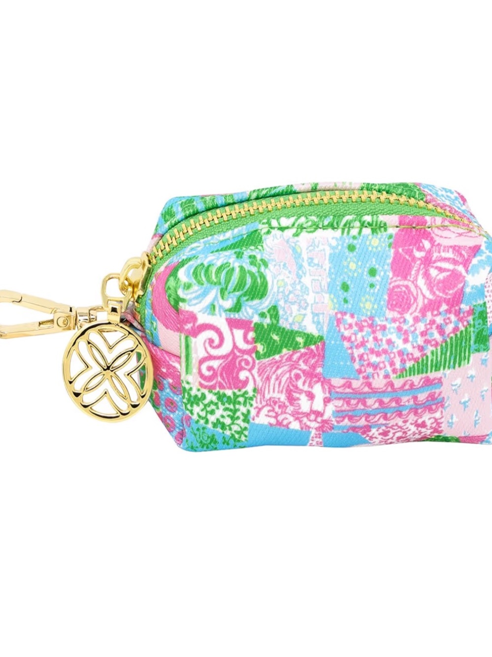 Lilly Pulitzer Dog Bag Holder With Bags & Key Chain!
